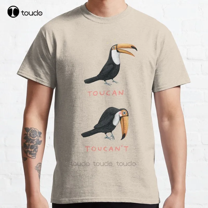 

Новинка, Классическая хлопковая Мужская футболка Toucan toucannot
