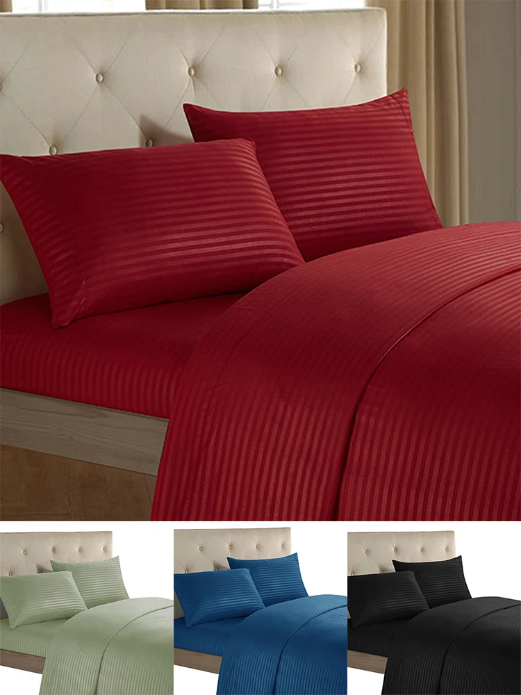 Роскошный комплект постельного белья в полоску королевское постельное белье