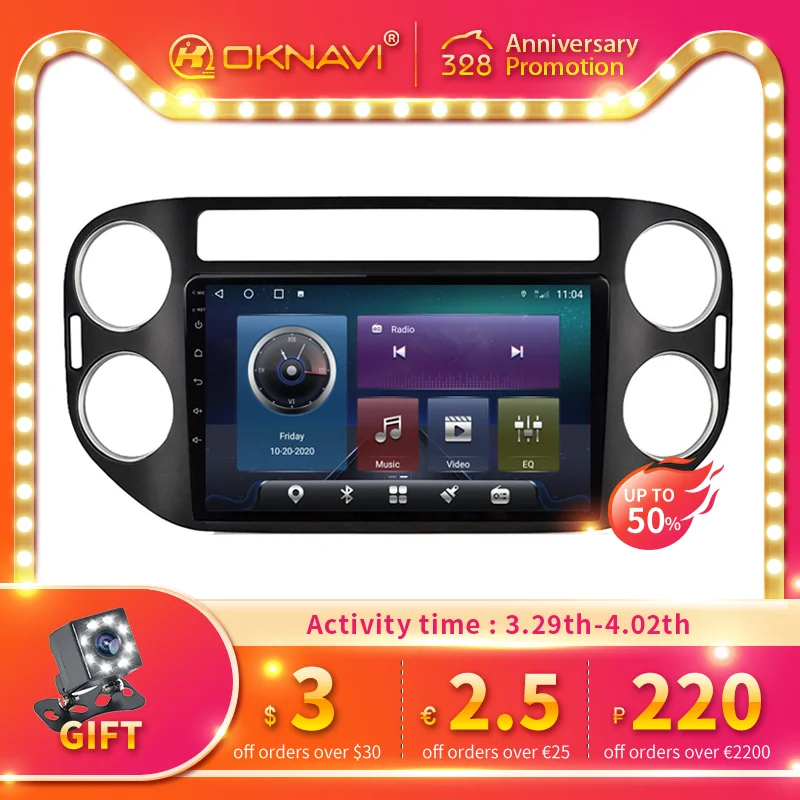 

Touch Screen DSP 2 Din Android 10.0 Car Radio For Volkswagen Tiguan 2010-2015 Supports Carplay 4G WIFI Multimedia GPS Navigation