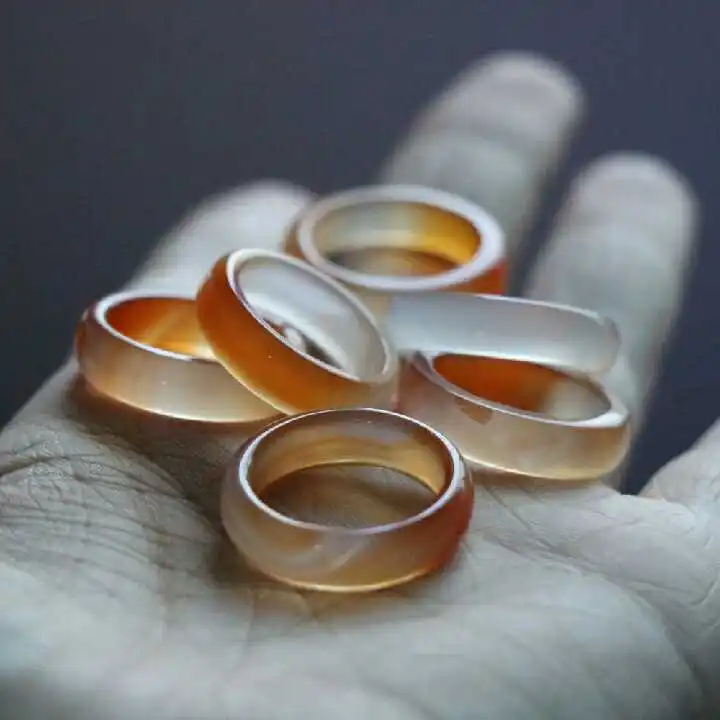 

Кольцо из натурального зеленого Агата для мужчин, влюбленных с текстурой ручной работы, фирменные кольца из зеленого нефрита, ювелирные изд...