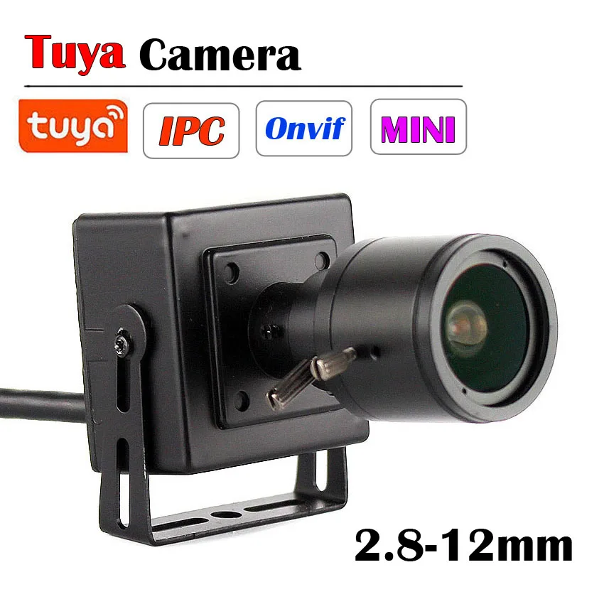

Tuya Camera 2MP IP POE Cameras H.264 H.265 1080P 2.8-12mm Manual Zoom Lens Mini Metal Box ONVIF P2P IP CCTV Cam
