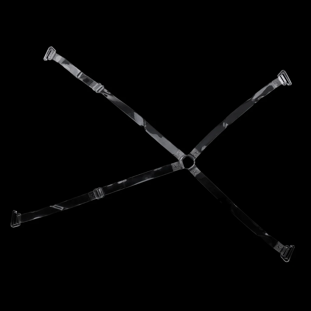 

Clear Invisible Transparent Bra Strap Lady Underwear Shoulder Belt Cross Back