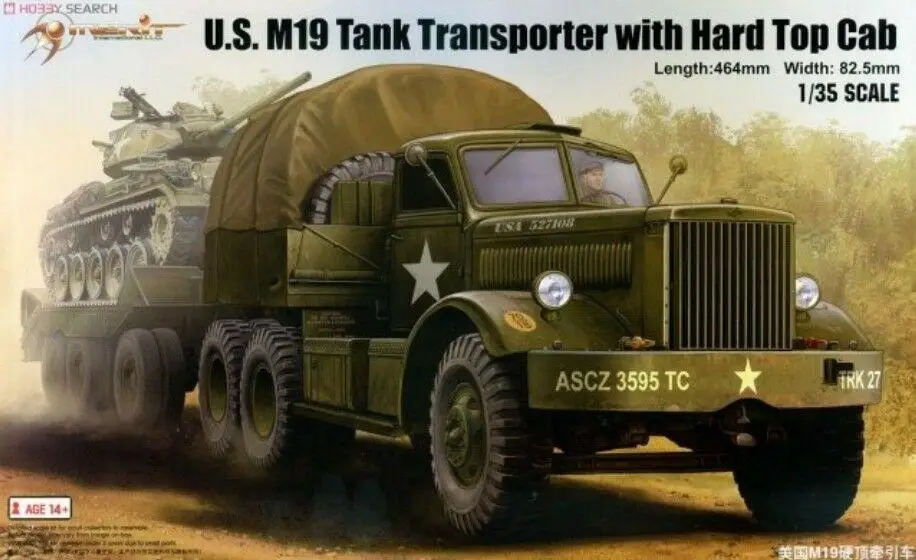 

Trumpeter 1/35 U.S.M19, транспортер танка с твердой высшей кабиной, модель 63501, комплект