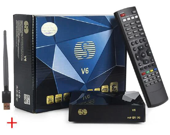 Спутниковый ТВ ресивер SOLOVOX V6 Mini HD DVB S2 с поддержкой M3U NOVA Xtream декодер USB WiFi 3G PowerVU Biss