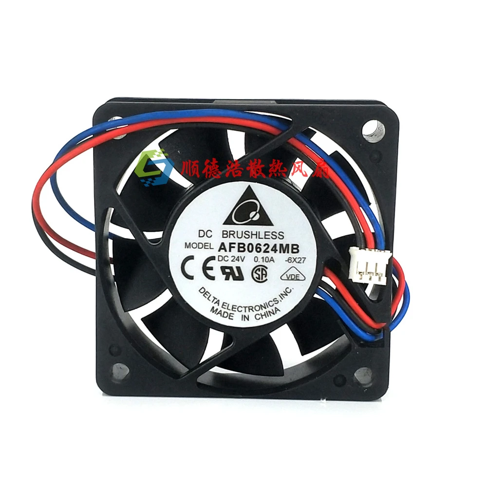 Новый оригинальный AFB0624MB 6015 6 см 24 В 0.10A дисковый инвертор, вентилятор охлаждения сервера