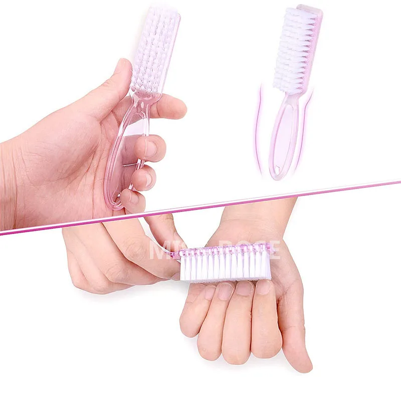 10 шт. щетка для очистки ногтей удаления пыли маникюра мягкий инструмент