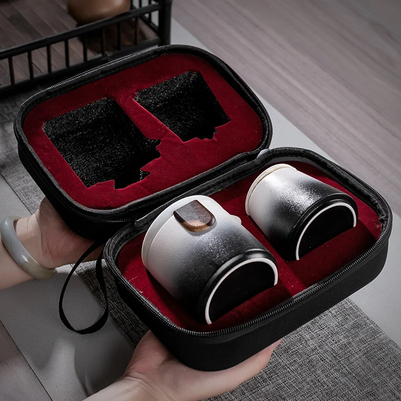 

Chinese Kung Fu Travel Tea Set Ceramic Portable Teapot
