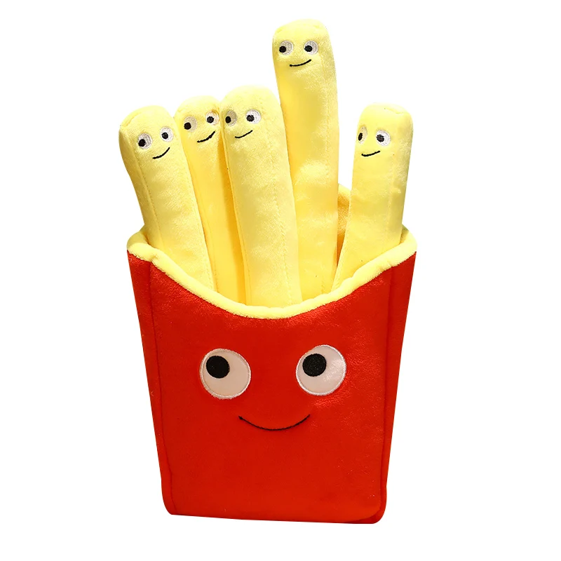 

30/40/50cm Lovely French Fries Plush Toys Cartoon Real Life Food Pillow Stuffed Soft Dolls for Children Kids Birthday Gifts