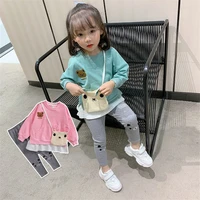 girls suits sweatshirts%c2%a0pants sets kids 2021 classic spring autumn teenagers tracksuits formal outfits%c2%a0sport children clothing