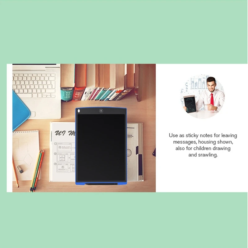 12 дюймов ЖК-дисплей e записи ультравысокой частоты планшет для рисования Memo доска