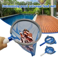swimming pool leaf catcher with deep mesh bag heavy duty trash net rake for spa pond connectable detachable handle bar hk3