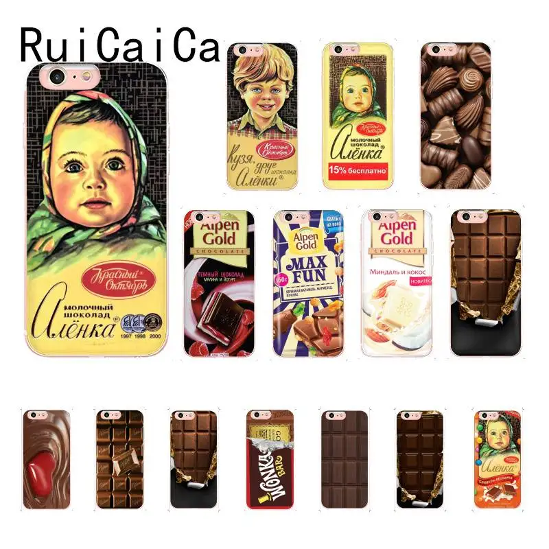 Чехол для телефона RuiCaiCa alenka bar wonka chocolate TPU чехол iPhone X XSMAX 6 6S 7 7plus 8 8Plus 5 5S XR 11 11pro