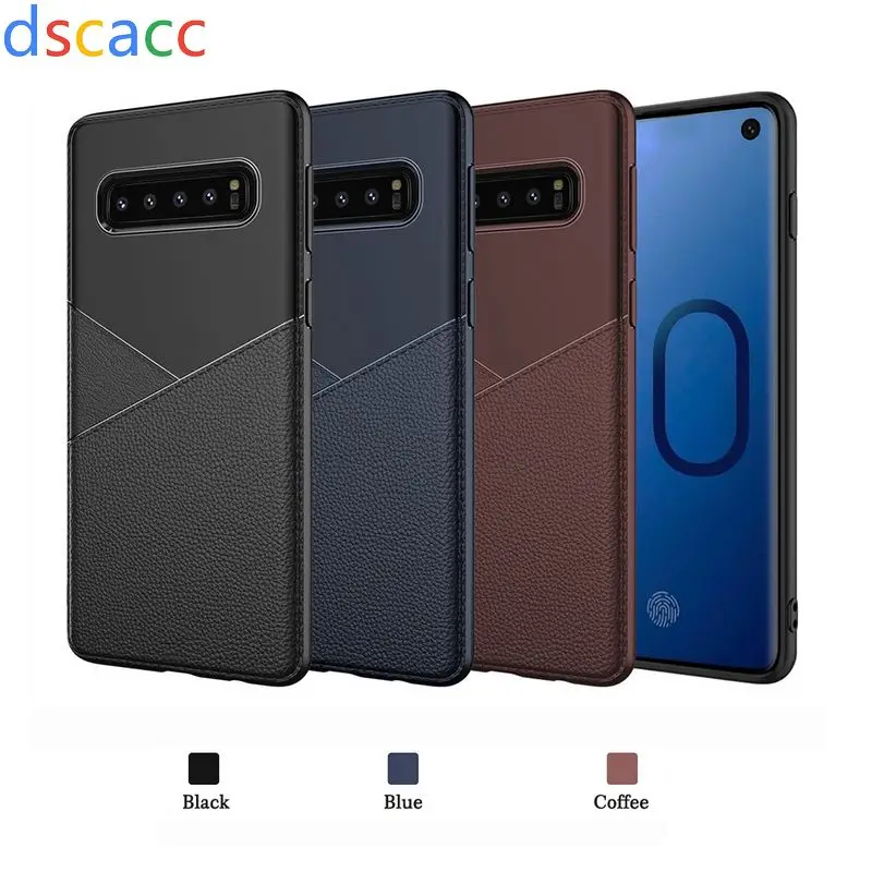 DSCACC Combo PU кожаный ТПУ чехол для телефона Samsung S10 Plus S10E A6 A7 A9 A6S plus J4 J5 J6 J7 J8 pro Prime 100 шт. |