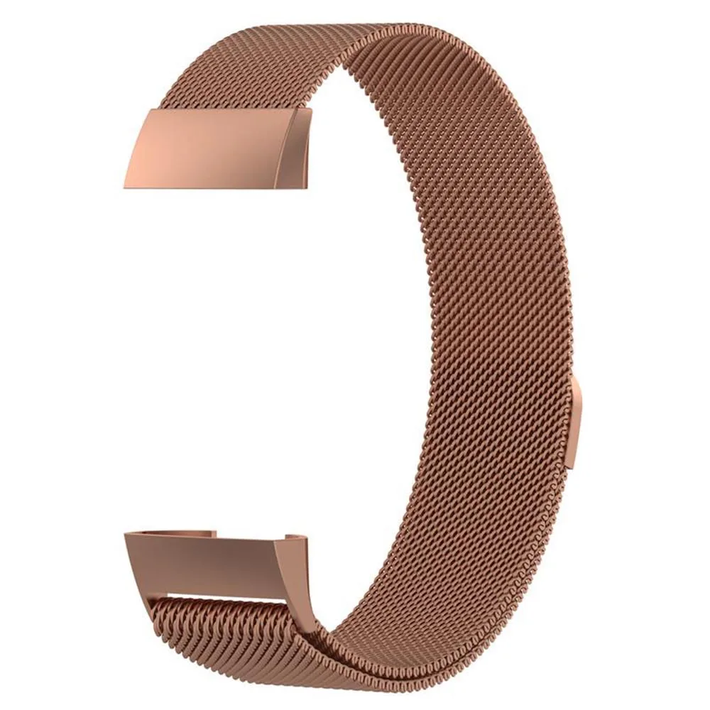Совместимый с Fitbit Charge 3 браслет из нержавеющей стали аксессуары Магнитный