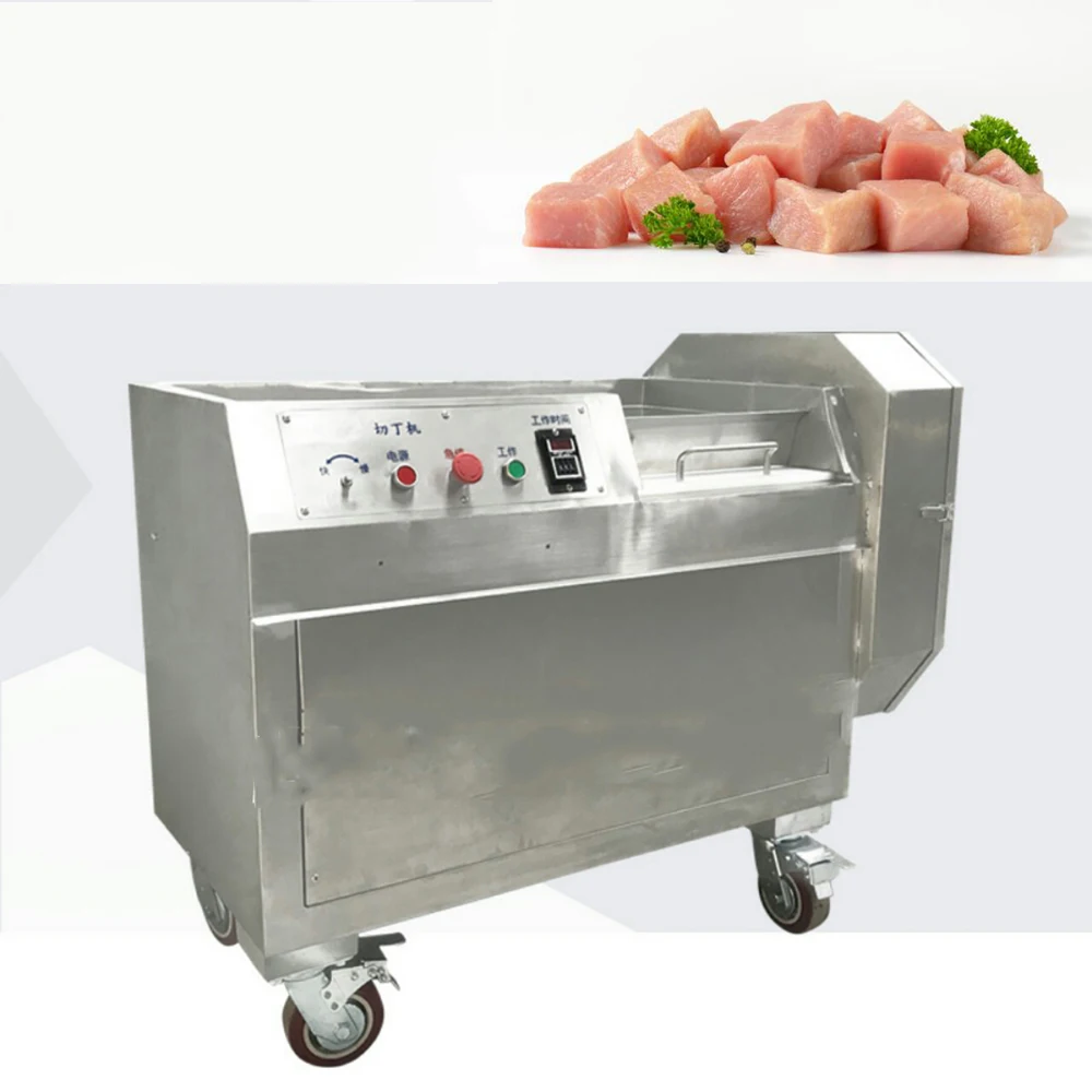 Высокая емкость промышленный свежий замороженный резак мяса машинка для нарезки