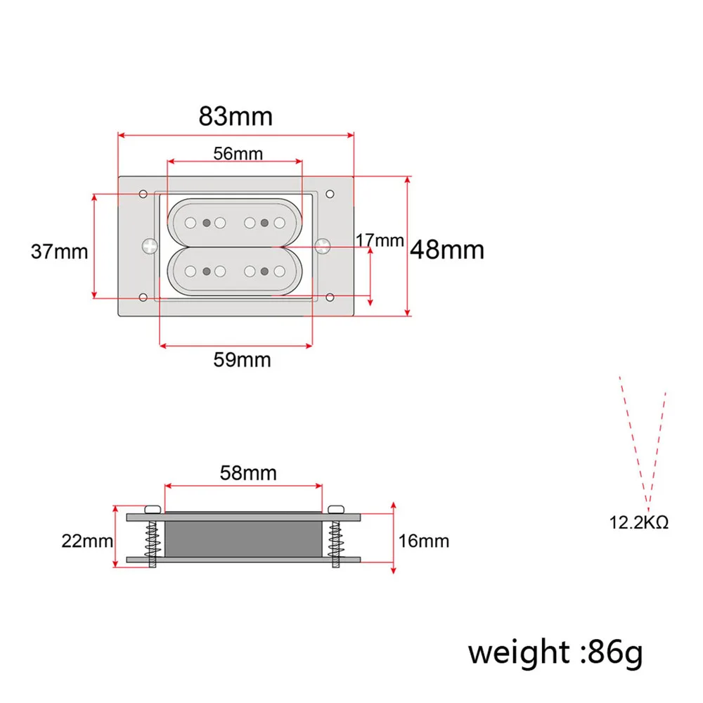 

Maple Wood 4 String Humbucker Picks Cigar Box Guitar Replacement Accessory