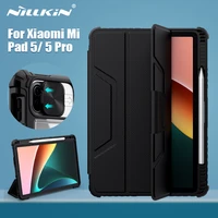 nillkin for mi pad 5 case magnetic case for xiaomi pad 5 camera protection cover with pencil holder for xiaomi mi pad 5 pro