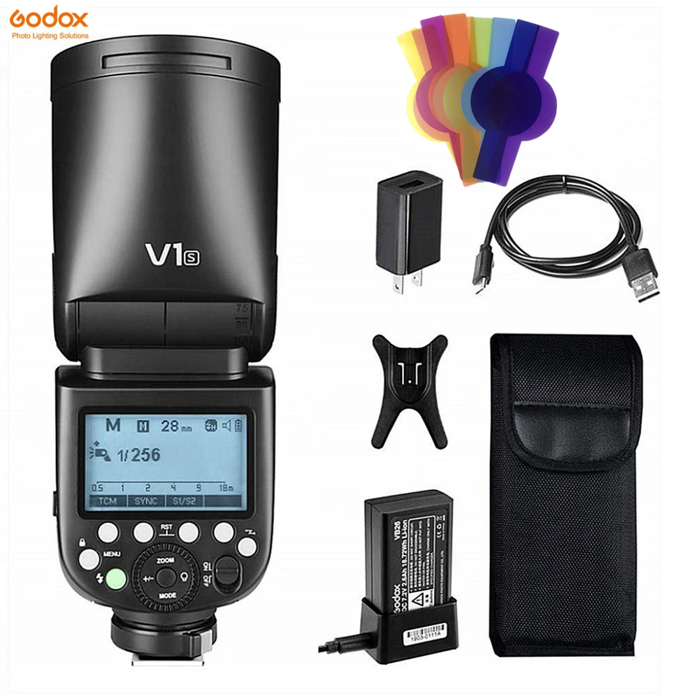 Вспышка Godox V1 в наличии V1C V1N V1S V1F V1O TTL 1/8000s HSS литиевая батарея Speedlite для Canon Nikon Sony Fuji