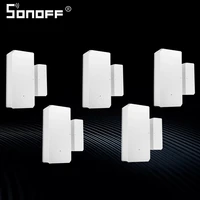 1 5pcs sonoff sensor dw2 wifi wireless door window sensor security alarm system smart home detectors works with ewelink