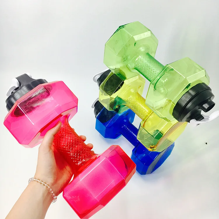 

2.5L Large Capacity Dumbbell Water Bottle For Travel Gym Fitness Outdoor Bicycle Cycling Sport Kettle Leak-proof Drink Bottle