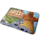 Ковер Grizzy And The lemmidi 2, ковер, ковер бохо, меховой ковер, стеклянный стол