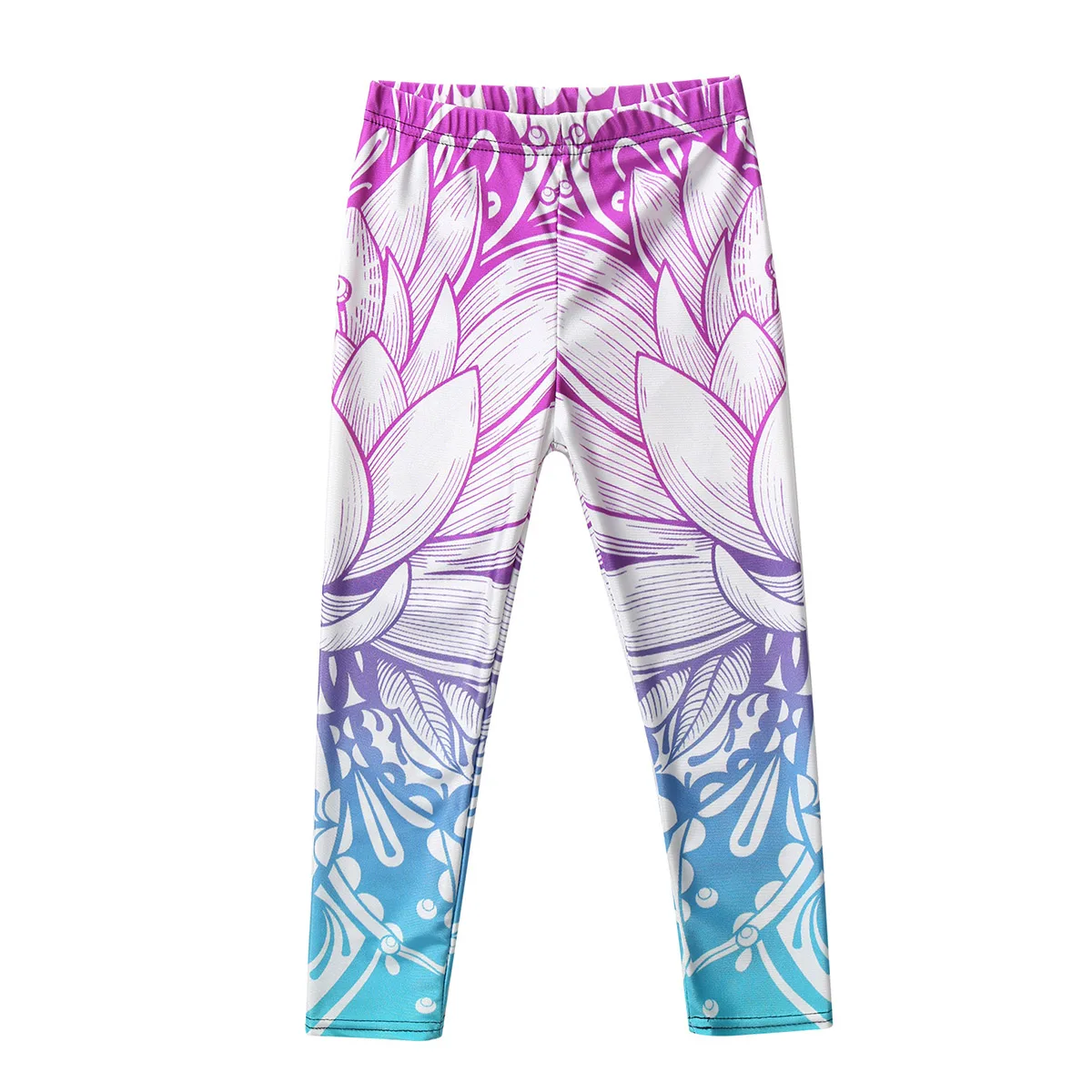 

2021 Kids Girls Spring Summer Pants Pattern Printed Skinny Fit Casual Pencil Pants Tights Trousers Children Leggings for Girl