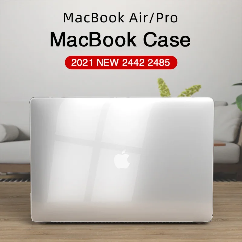 

2021 New Laptop Crystal Case for Macbook Pro 14 A2442,14 16inch Pro 16 A2485 Frosted Protective Case + Giveaway Keyboard Film