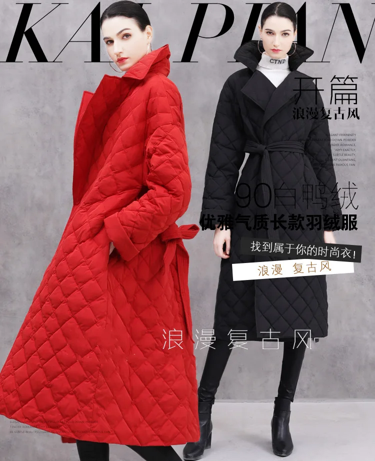 Зимние и осенние женские пуховики куртки длинные модные | Женская одежда