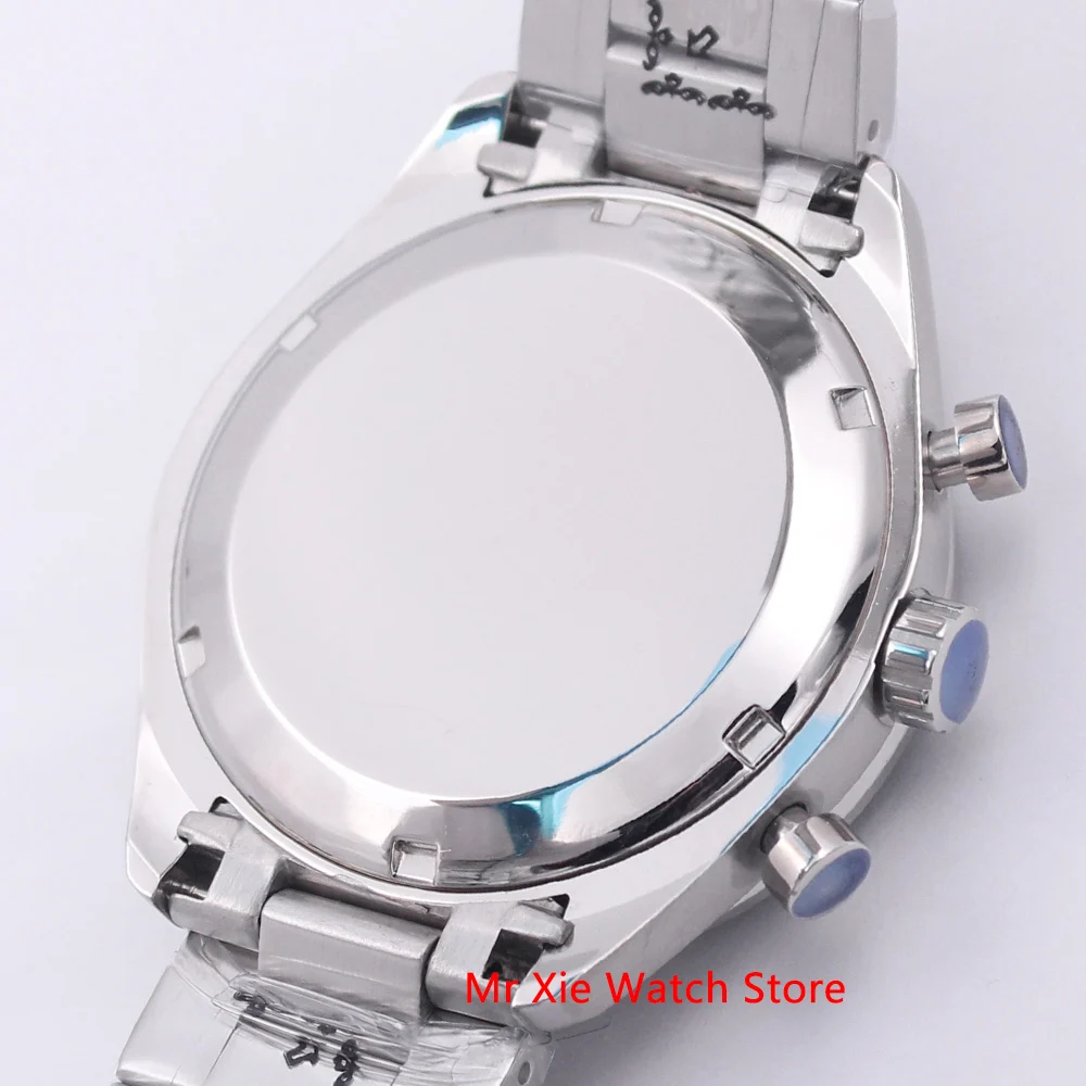 

Corgeut 40mm VK Quartz Men Watch Sport 24 hours Multifunction Chronograph Clock Stainless Steel Business Waterproof Watch Men
