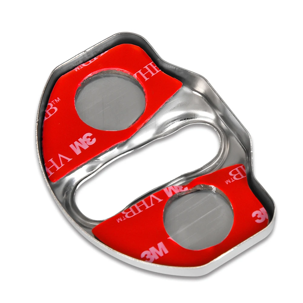 

For Tesla Model 3 Emblem LOGO Exterior Decoration Protection Accessories Stainless Steel Cap Door Lock Cover Sticker