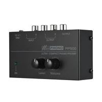 pp500 phono preamp preamplifier with level volume controls rca input output 14 trs interfaces for lp vinyl turntable
