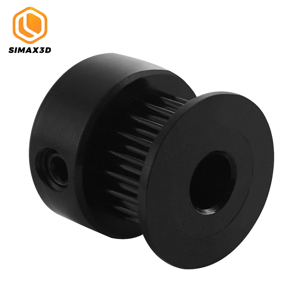SIMAX3D 1 шт. черный GT2 зубчатый шкив 20 Зубы Алюминиевый диаметр 6/10 мм Ширина ремня 5/6