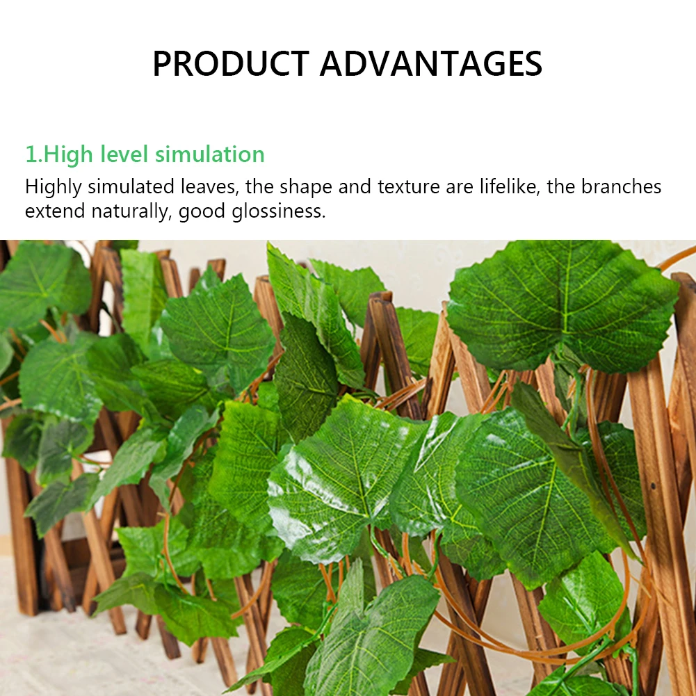 5 шт. 90 листьев искусственные растения Плющ 7 футов листья зелень для сада