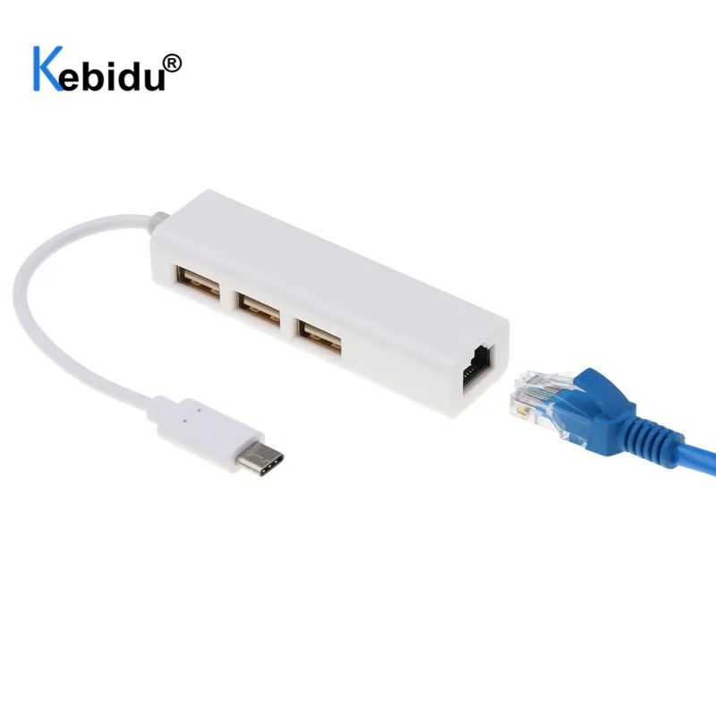 Kebidu USB-C To RJ45 USB Cable USB3.1 Ethernet Network LAN Adapter Type C Hub for Macbook ThinkPad Samsung Laptop | Компьютеры и офис