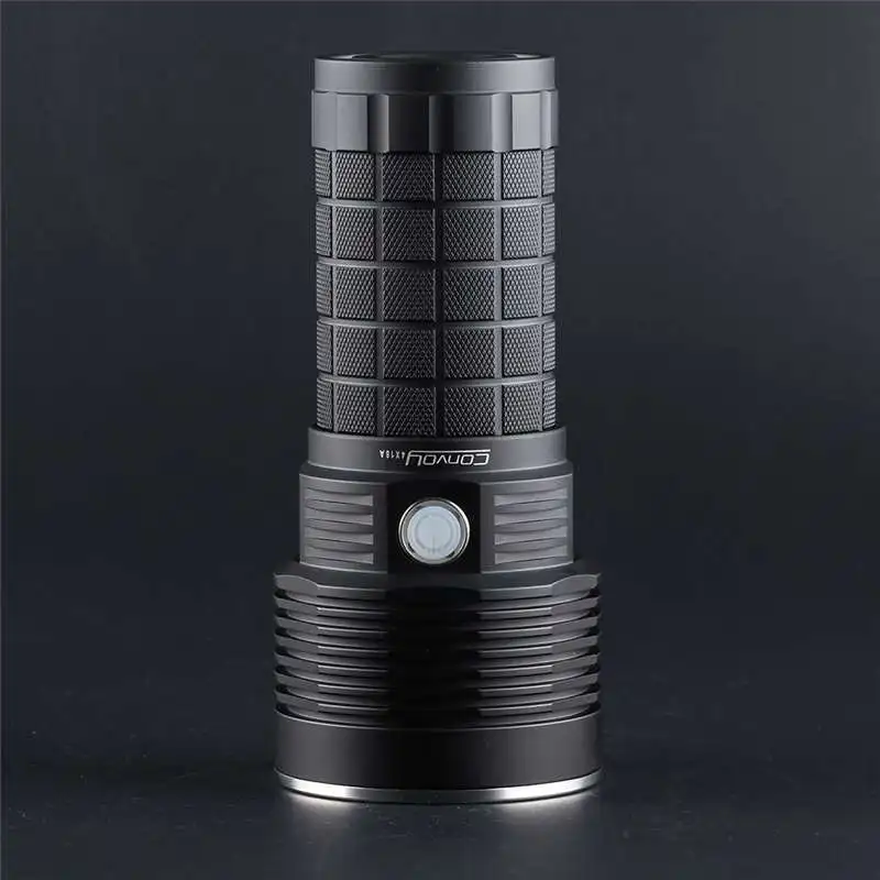Мощный светодиодный фонарик Convoy 4X18A XHP70.2 4300 лм 40 Вт перезаряжаемый аккумулятор 18650