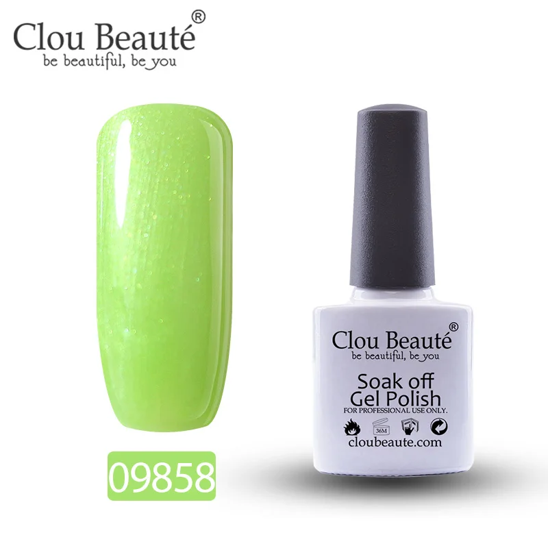 09858 Гель-лак для ногтей Clou Beaute 79 цветов полуперманентный замачивающийся лак для ногтей маникюрный УФ СВЕТОДИОДНЫЙ Цветной Гель-лак 10 мл серия Nude - Цвет: 09858