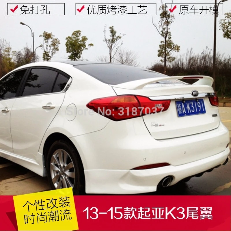 Для kia K5 спойлер Optima 2010-2013 АБС-пластик Неокрашенный цвет задняя крышка для