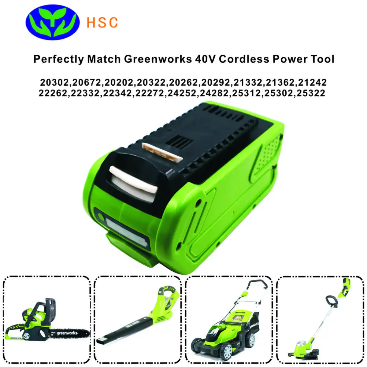 Аккумулятор 18650 GRW40 6000 мА · ч 40 в литийионный для Greenworks G40LM45 G40LT 24252 29662 | Электроника