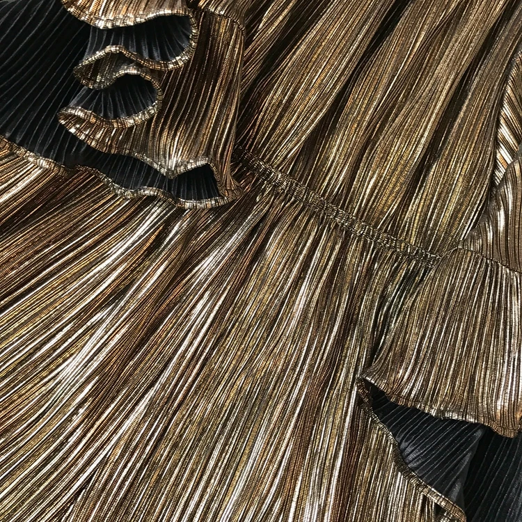 Летний комбинезон с металлическим воланом комбинезоны женские элегантные