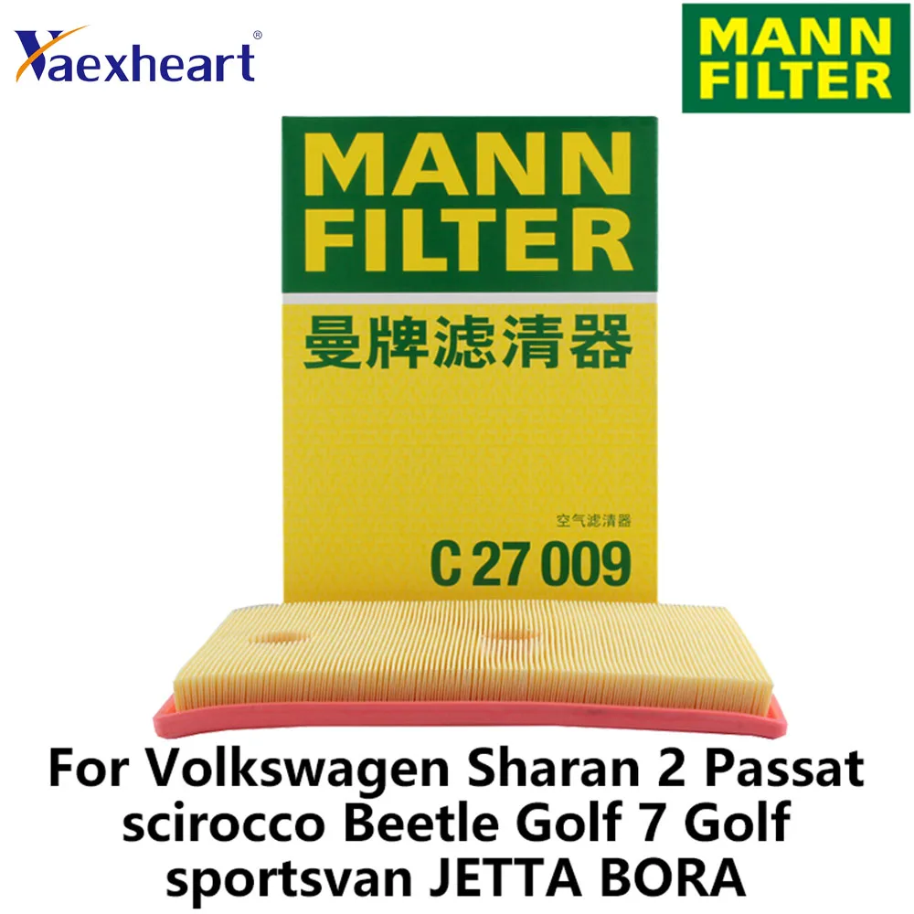 

Оригинальные воздушные фильтры MANN C 27 009 C27009 Fir для Audi A1 A3 Q3 Seat Skoda VW Golf Polo TOURAN