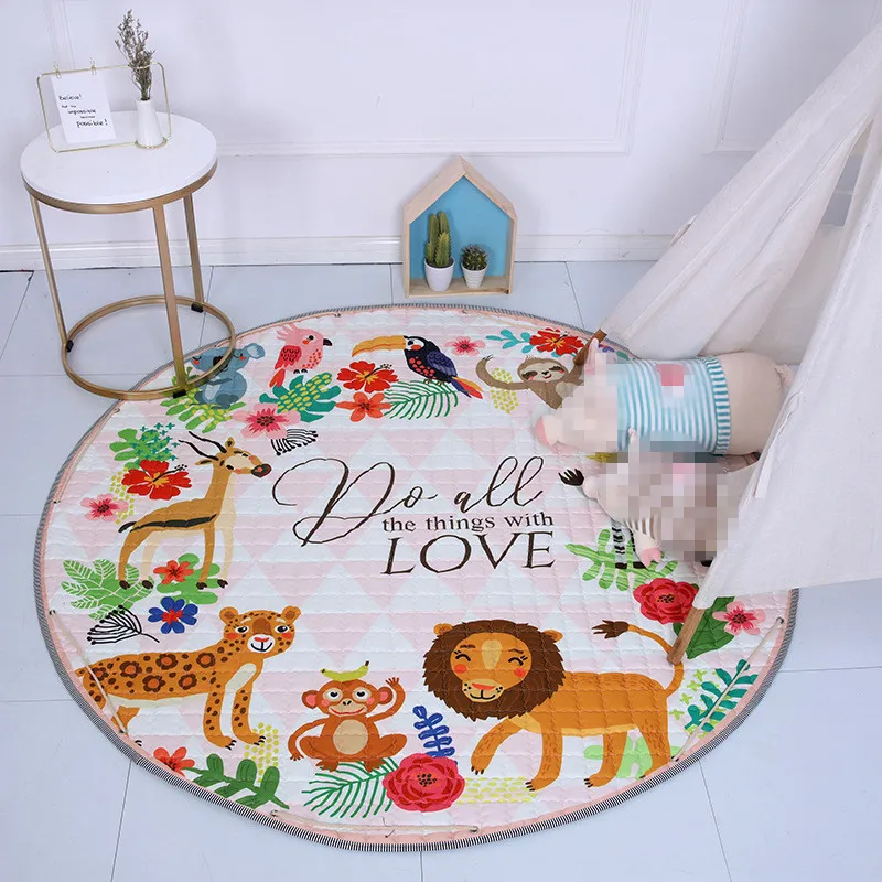 

New Carpet Home Decor Kids Room Carpet 150*150cm Baby Play Mat Patchwork Picnic Blanket ANITSLIP Tapetes Boys Tapis Outdoor Mat