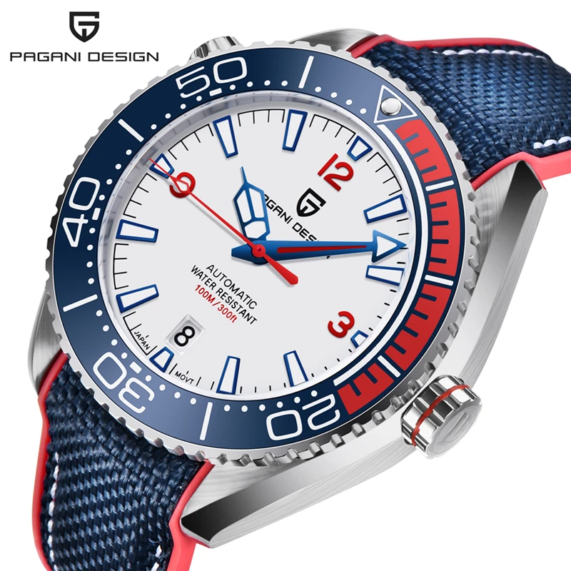 

PAGANI DESIGN Sports Watch Top Brand Men's Stainless Steel Automatic Waterproof Watch Luxury Sapphire Glass Mechanical Watch