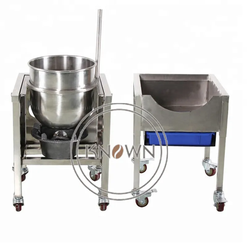 Автоматическая машина для приготовления попкорна сжиженным газом из