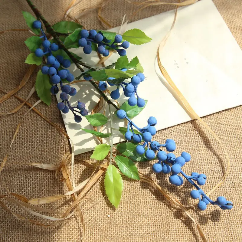 5pcs Artificial Flowers Berry Flower Arrangement Floarr for Celebrate Christmas Table Living Room Home Decor Wedding Decoration | Дом и сад