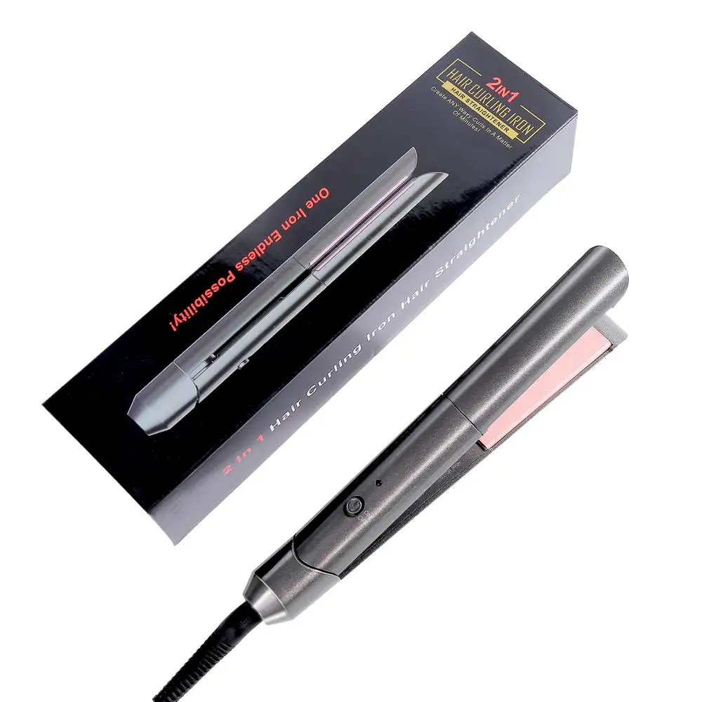 Pro Flat Iron Hair Straightener with Ceramic Plates &amp Adjustable Temp - Straightens Curls All Types Anti frizz 1 Inch | Красота и