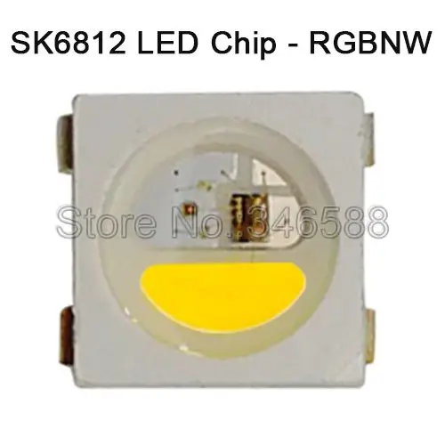 SK6812 RGBNW 10-1000 шт. WS2812B светодиодный чип RGB 5050 SMD черный/белый печатных плат SK6812 RGBCW RGBNW RGBWW индивидуально адресуемых чип Пиксели 5V - Испускаемый цвет: SK6812 RGBNW