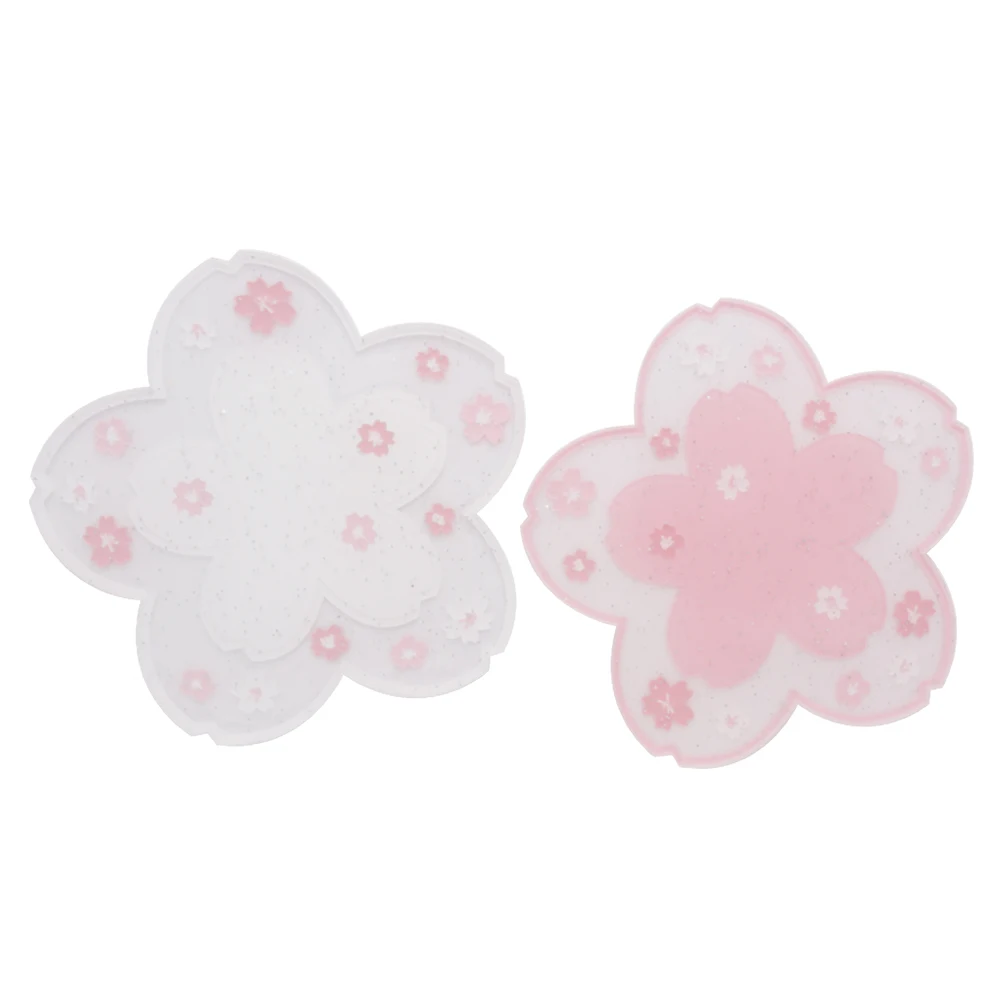 2 Pieces Of Japanese Cherry Blossom Insulation Table Mat Home Office Non-slip Teacup Milk Mugs Coffee Cup Coaster | Дом и сад
