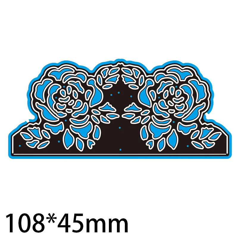 

Rose Greeting Flowers Metal Cutting Dies Card Embossing Mold DIY Paper Art Carbon Steel Etching Lace Scrapbooking Craft