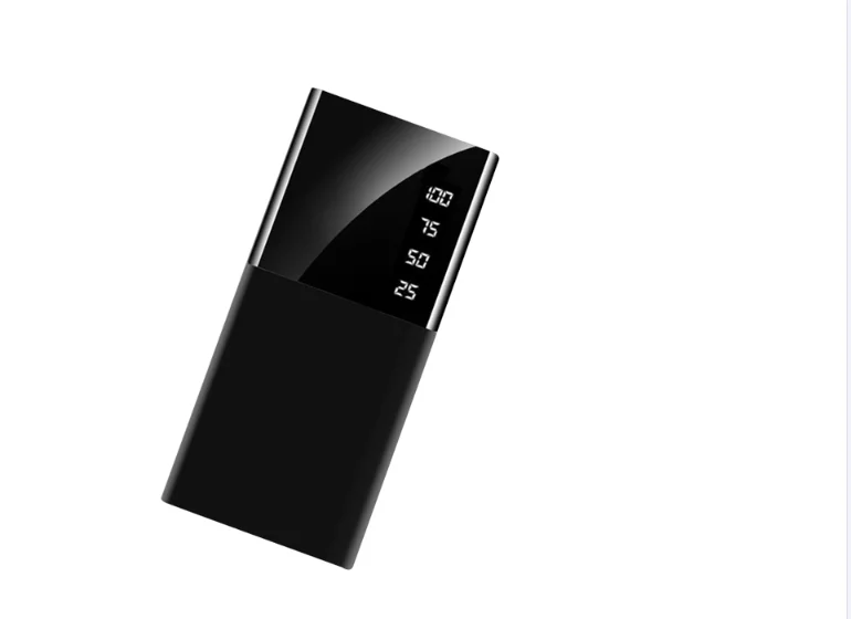 Лидер продаж портативный внешний аккумулятор 10000 мАч с 2 USB портами и ЖК дисплеем