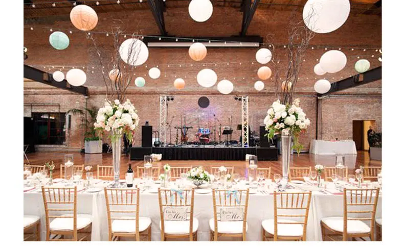 Китайские Новогодние украшения белый бумажный фонарь свадебное украшение День